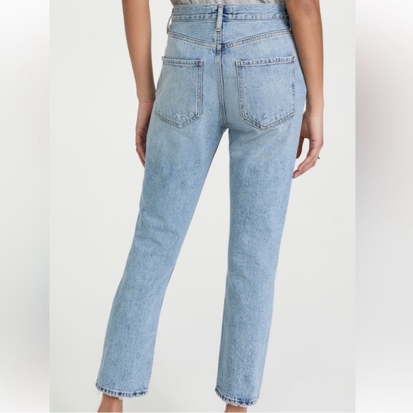 Agolde Riley High Rise Straight Leg Crop Jeans Size 29 - Picture 3 of 12